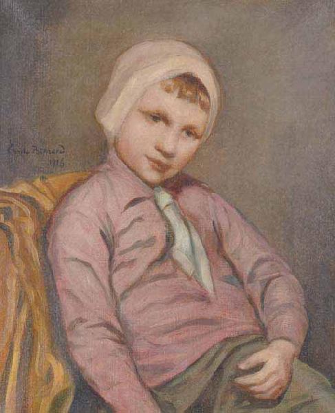 Emile Bernard sitting boy oil painting image